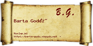 Barta Godó névjegykártya